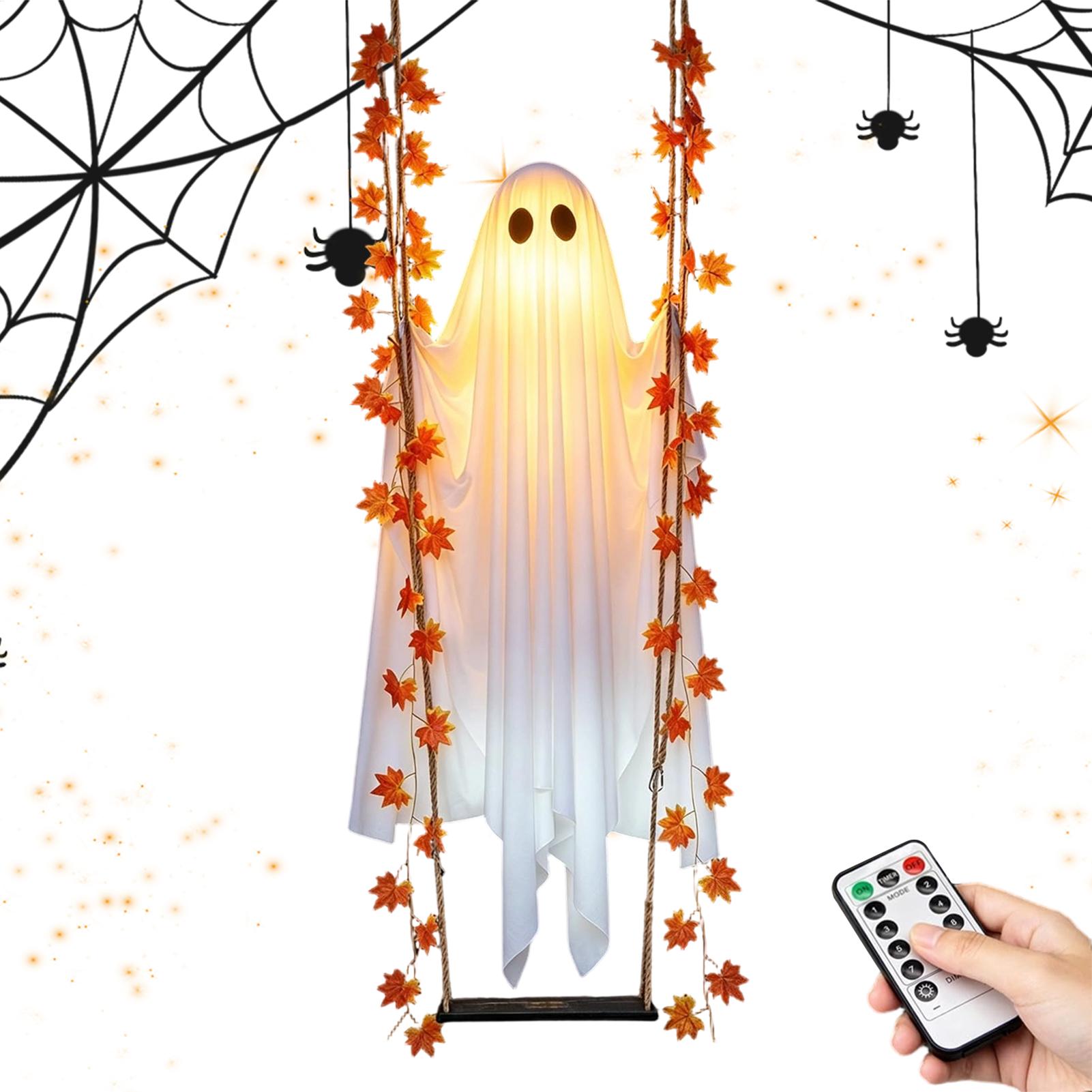 Outdoor Lighting Front Yard - Zwierende spookachtige lichtgevende ornamenten met afstandsbediening,