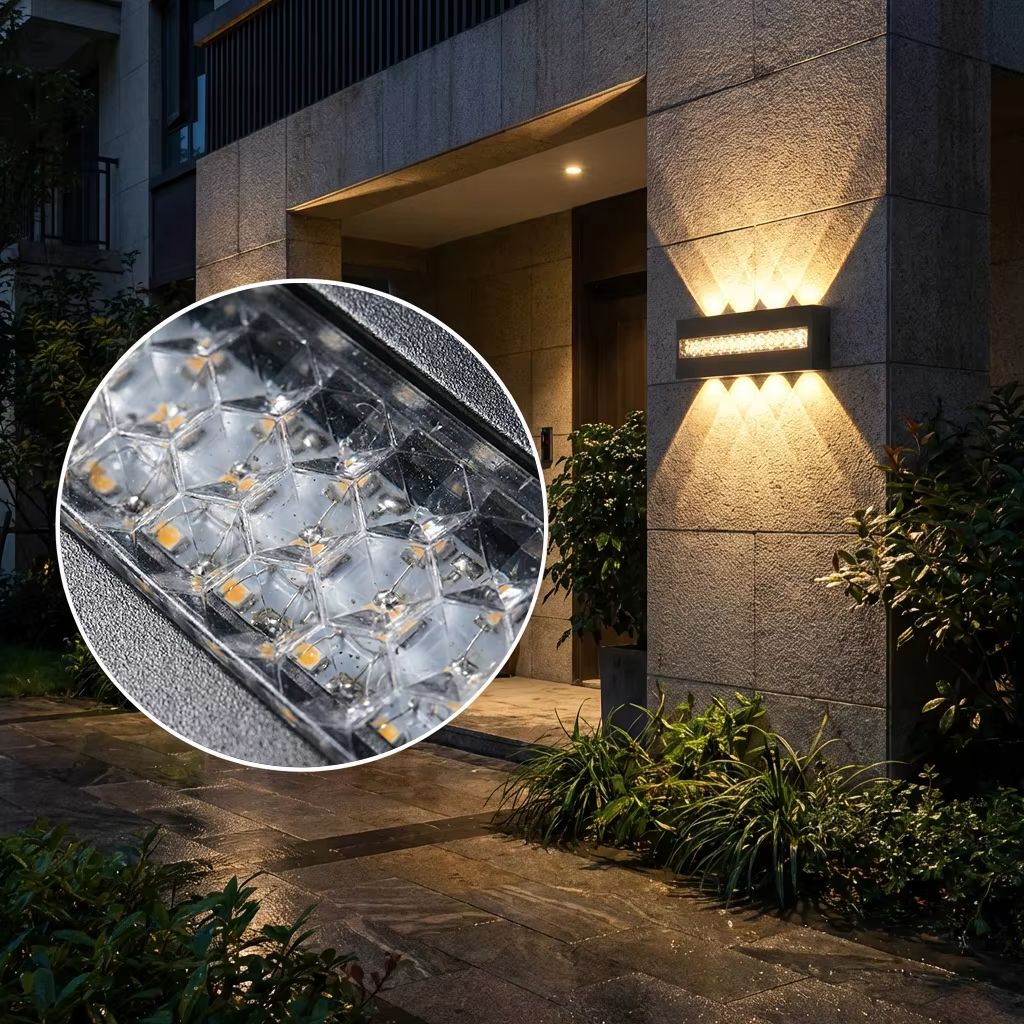 Outdoor Lighting Hardwired - Moderne minimalistische wandlamp LED aluminium wandverlichting