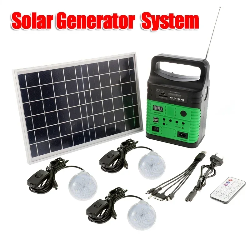 Outdoor Lighting Transformer - Draagbare Camping Zonne-Energie Generator Systeem Zonnepanelen