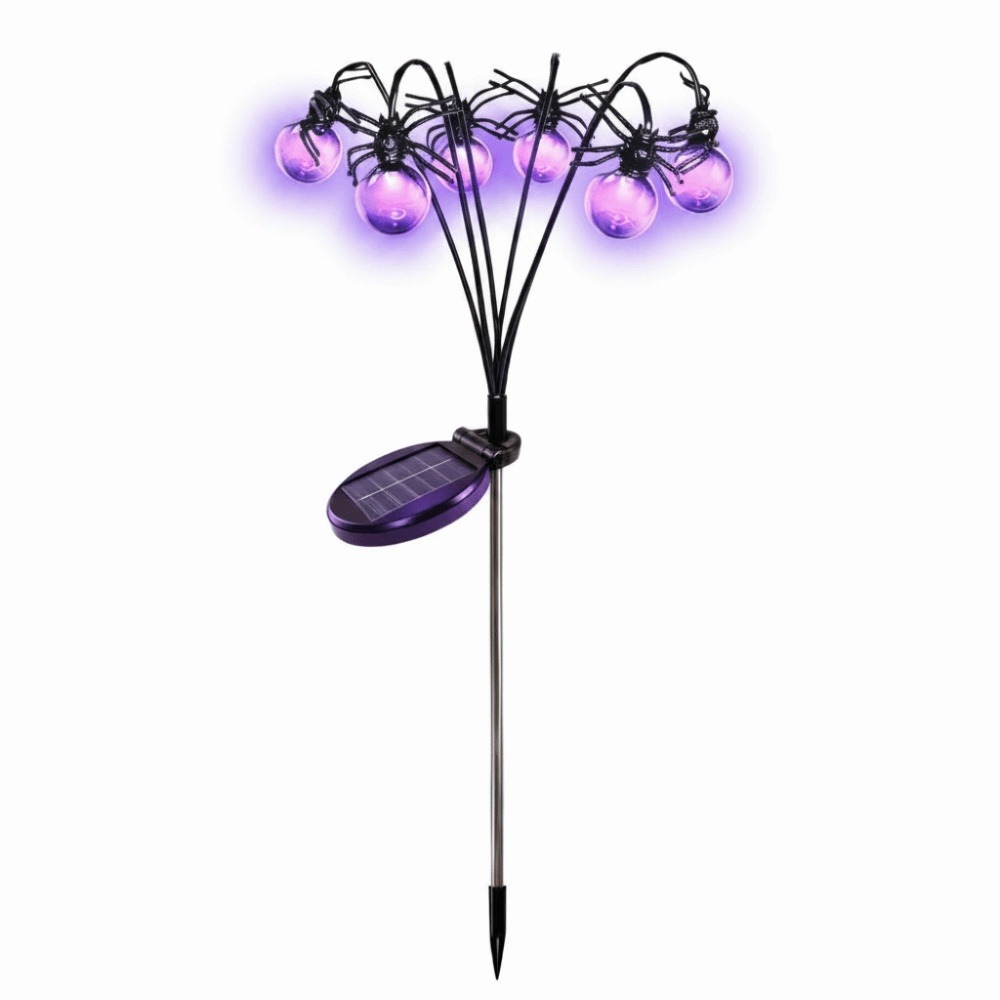 Outdoor Lighting Front Yard - Skelet Paars Licht Halloween Decoraties Spin