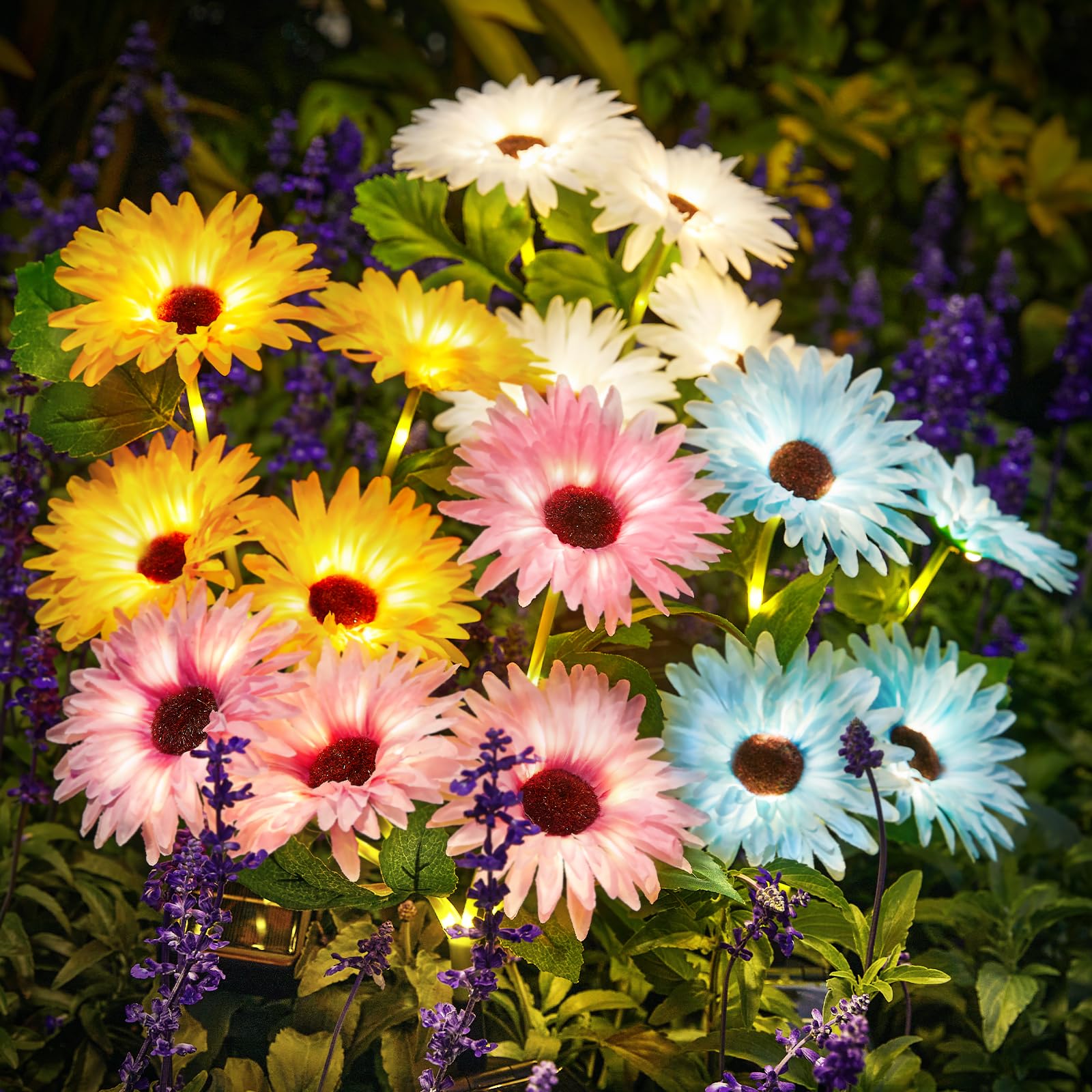 Outdoor Lighting Yard Decoration - Zonne-buitenlampen voor de tuin, 16 gloeiende