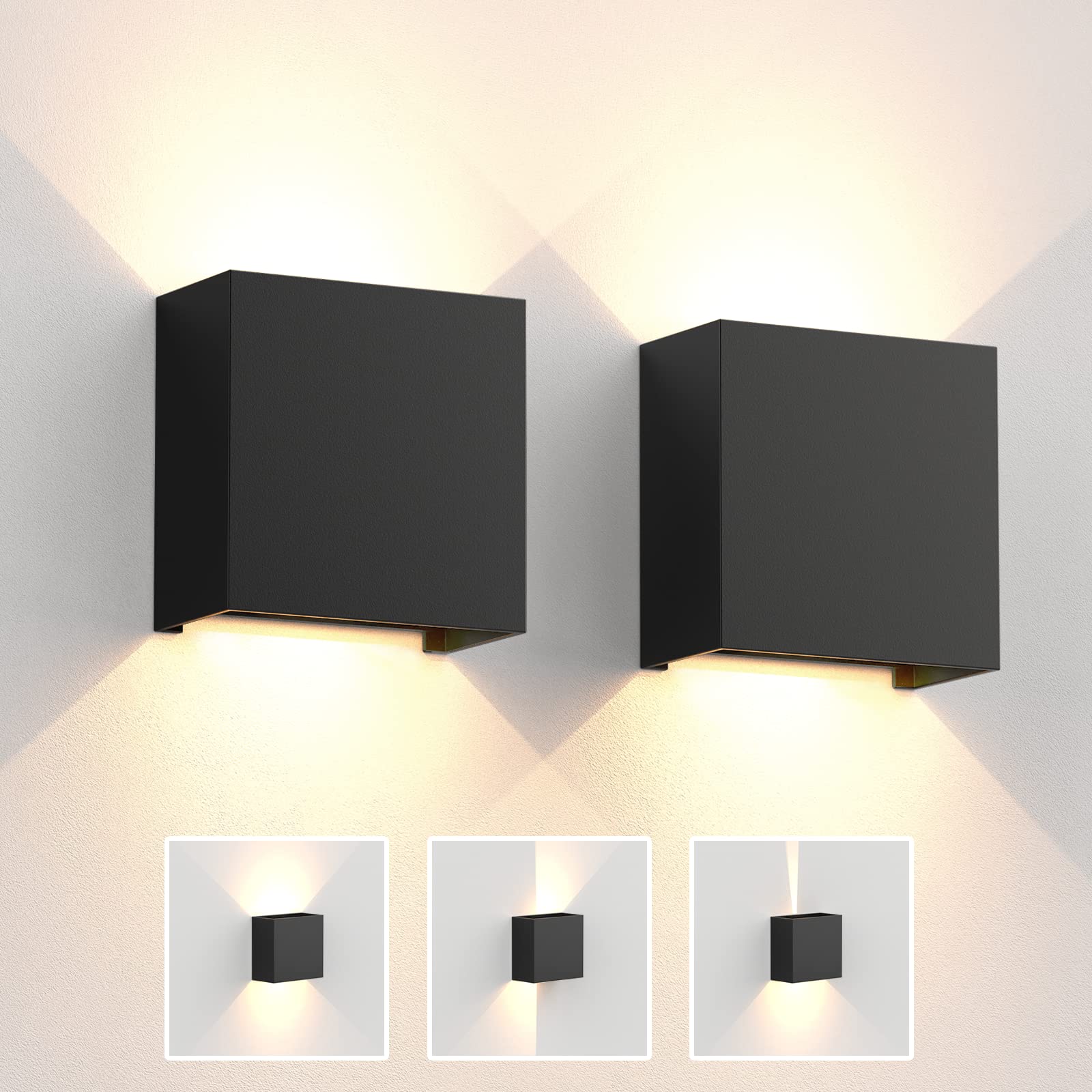 Outdoor Lighting Hardwired - LED-wandkandelaars 6W moderne binnen-buiten IP65 wandlamp,