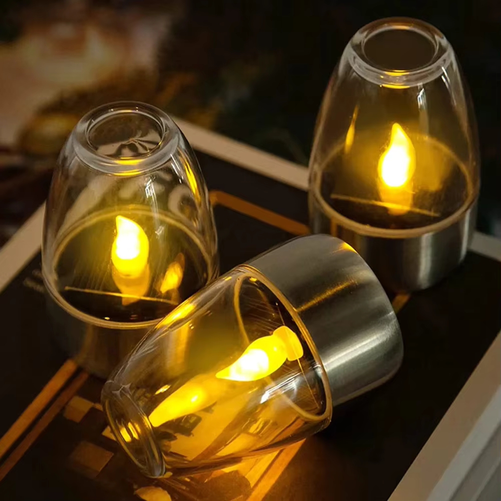 Outdoor Lighting Transformer - LED roestvrijstalen zonne-kaarsverlichting buitenterras tuin zonne-lamp