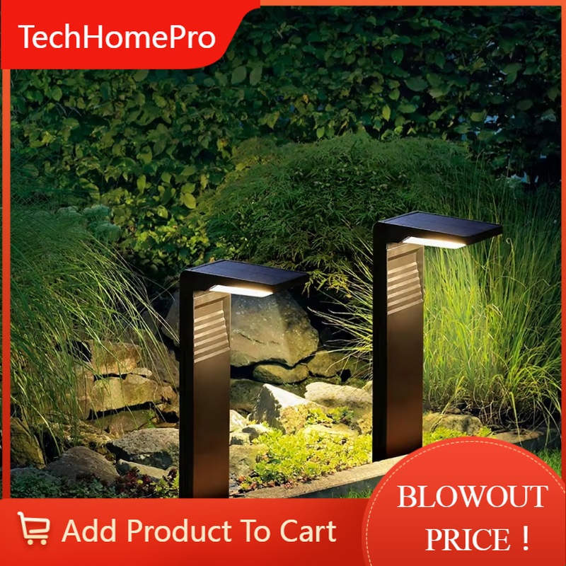 Wired Pathway Light - TechHPSolar aangedreven waterdichte LED-tuinverlichting Buitenlamp voor