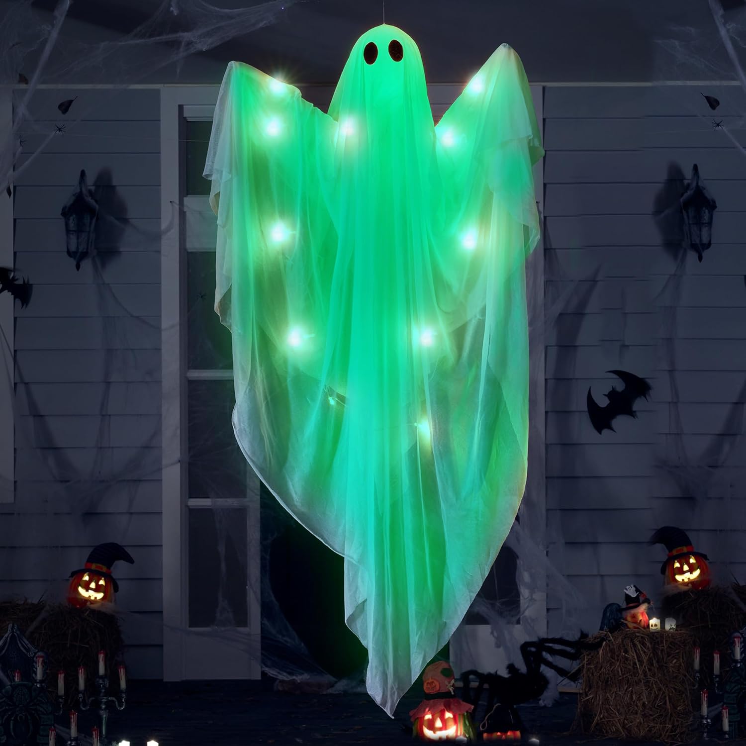 Outdoor Lighting Front Yard - Halloween hangende lichtgevende geest met griezelig