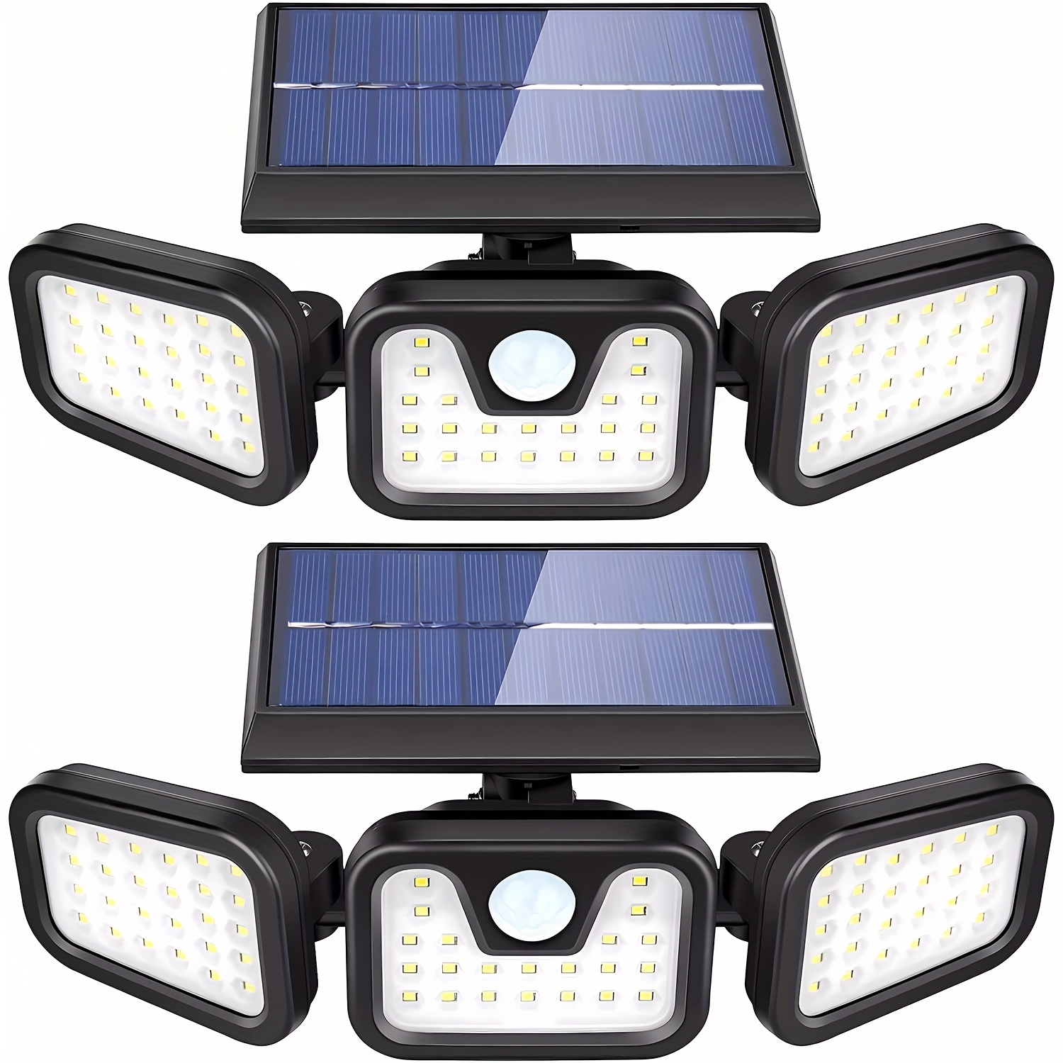 Outdoor Lighting Front Yard - 74 LED bewegingsmelderlamp op zonne-energie, wandmontage,