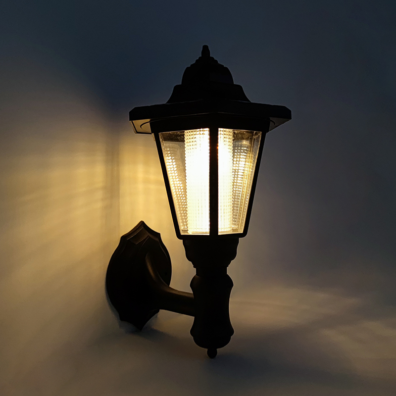 Outdoor Lighting Front Yard - Retro zonne-wandlamp, 1000 mah buitenverlichting, waterdichte