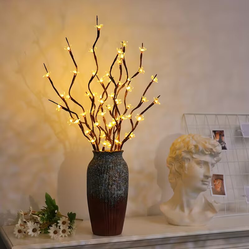 Outdoor Lighting Decoration - 1/2PC 20LED Kersenbloesem Boomtak Verlichting Binnen
