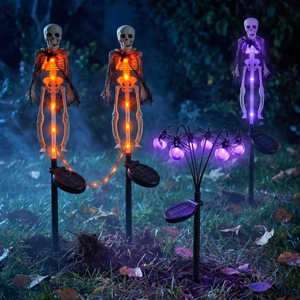 Outdoor Lighting Front Yard - Ghost Purple Light Halloween-decoraties Spinbalvormig Buitengebruik