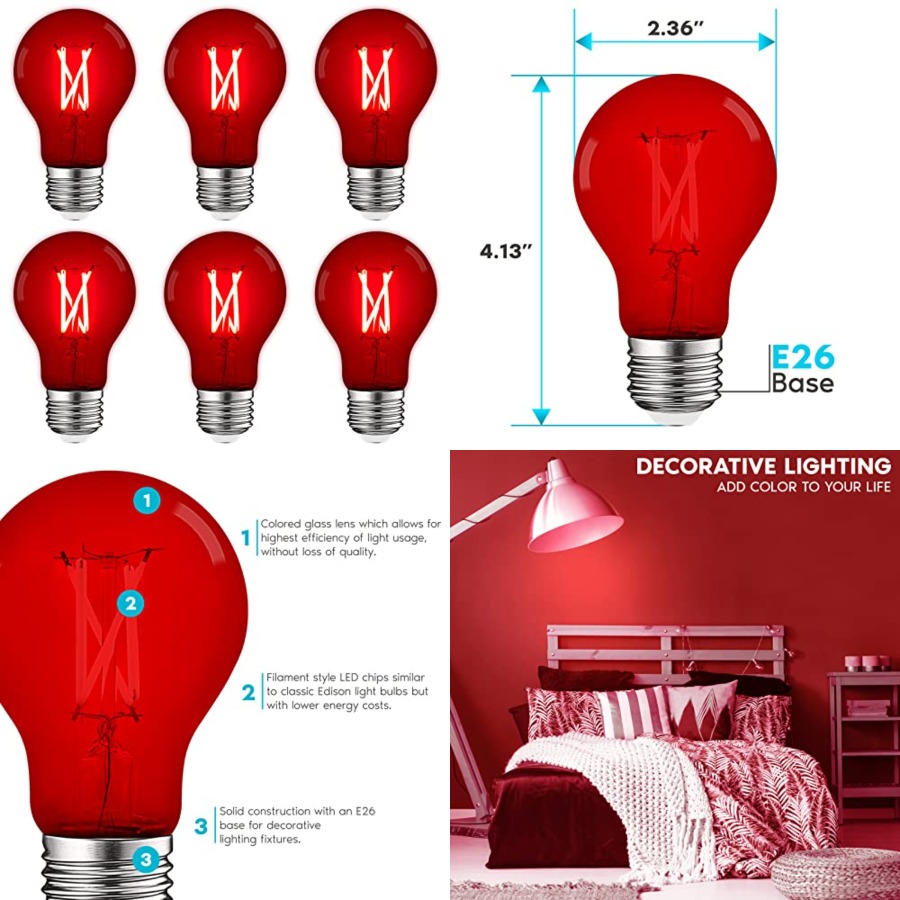 A19 Edison LED-lampen, 4,5W 60 - Outdoor Lighting Decoration recensie en prijs