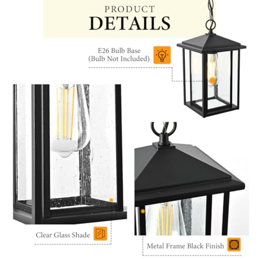 Buitenhanglampen voor patio, b - Outdoor Lighting Chandelier recensie en prijs