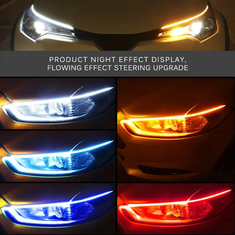 2 stuks auto DRL flexibele wat - Waterproof Led Strip recensie en prijs