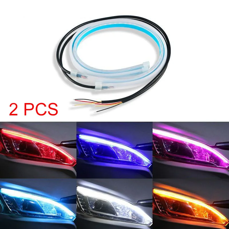 2 stuks auto DRL flexibele wat - Waterproof Led Strip recensie en prijs