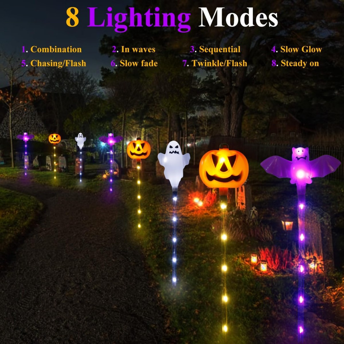 1 set 6 stuks Halloween Solar  - Outdoor Lighting Front Yard recensie en prijs