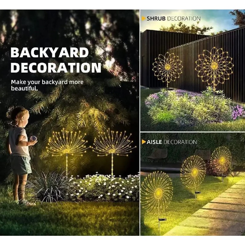 Solar Firework Lamp Koperdraad - Wired Pathway Light recensie en prijs