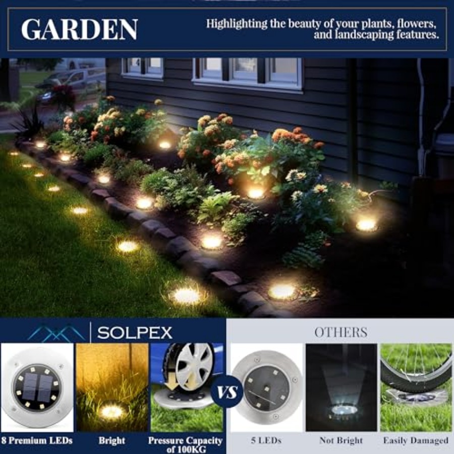 Solar Ground Lights Solar Ligh - Outdoor Lighting And Landscape recensie en prijs