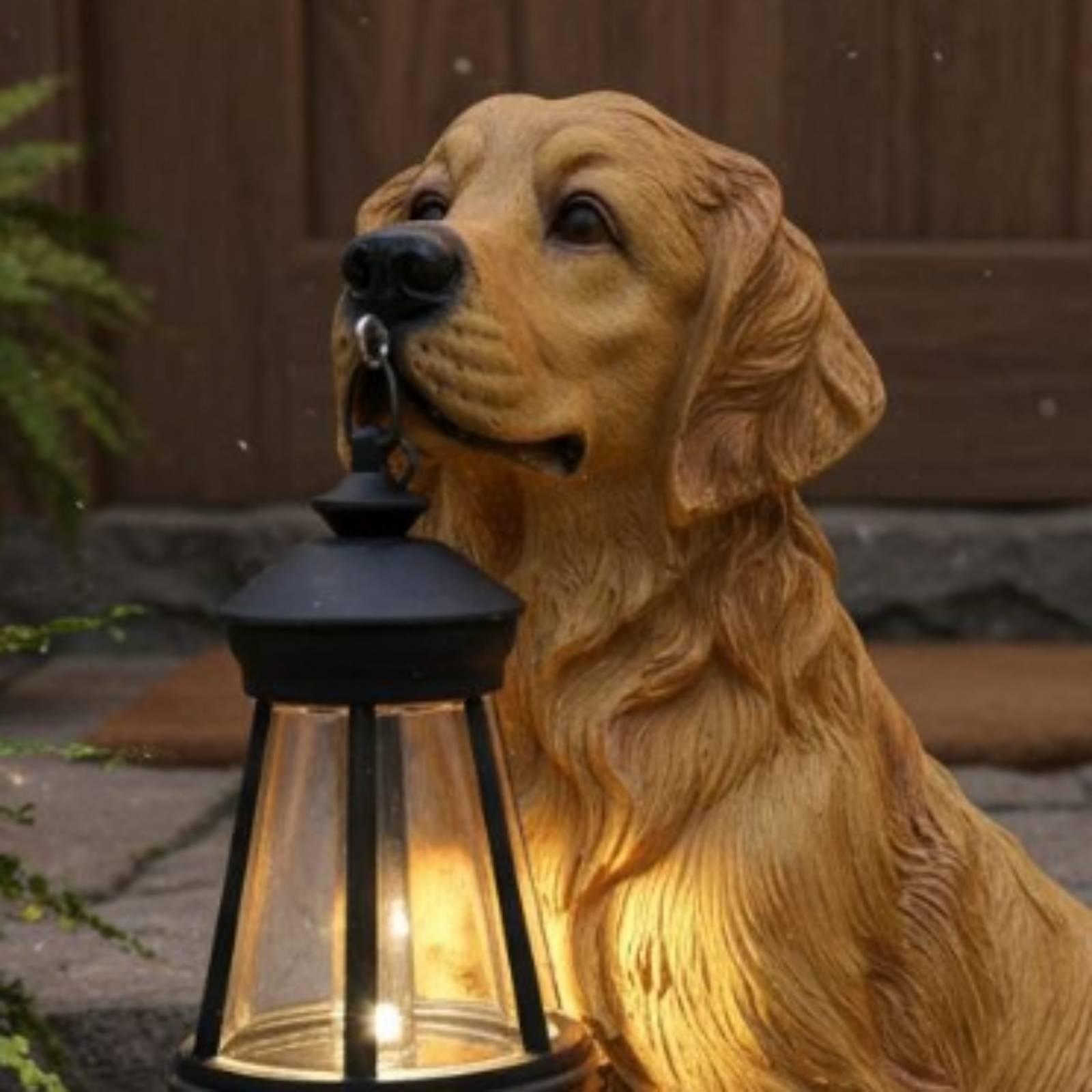 Decoratieve hars honden tuin-  - Outdoor Lighting Yard Decoration recensie en prijs
