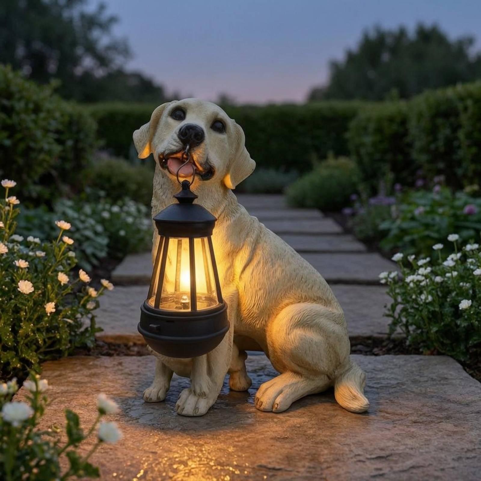 Decoratieve hars honden tuin-  - Outdoor Lighting Yard Decoration recensie en prijs
