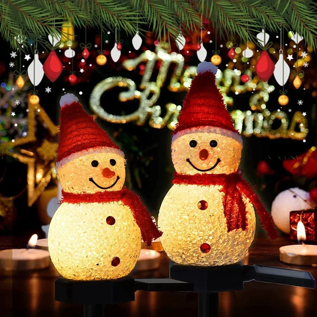 Kerstsneeuwman Solar Garden Li - Outdoor Lighting Yard Decoration recensie en prijs