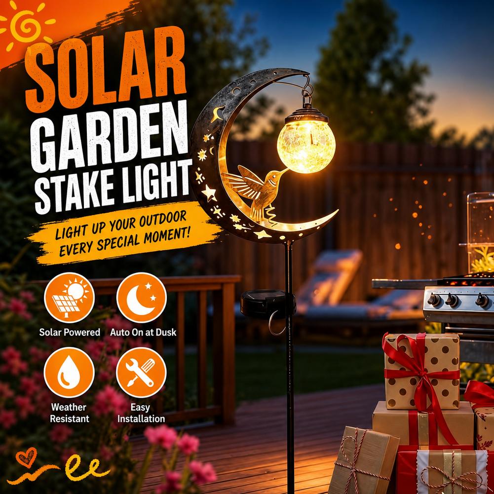 Solar Lawn Light Iron Hummingb - Outdoor Lighting Yard Decoration recensie en prijs